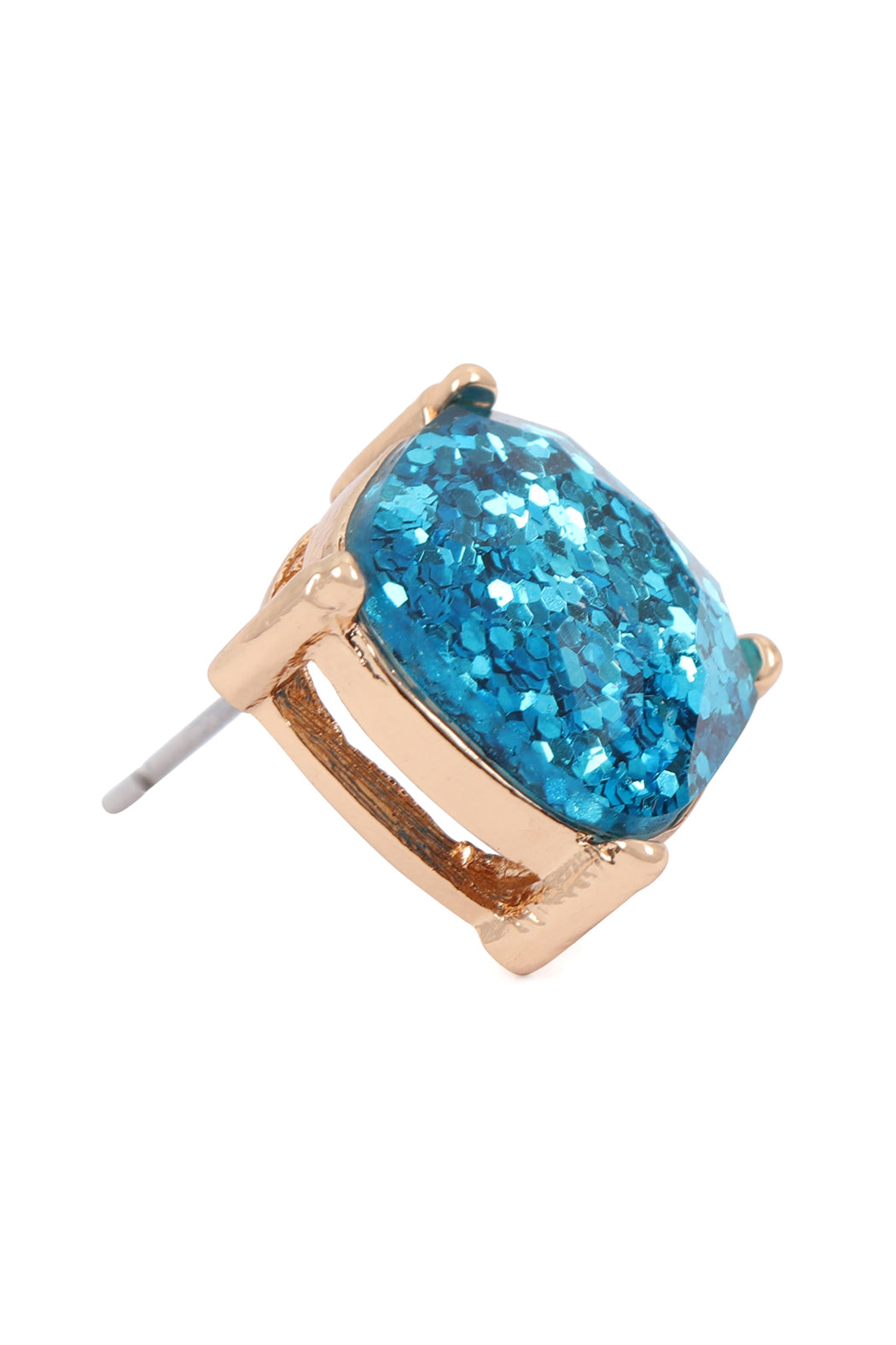 glitter epoxy stud earrings