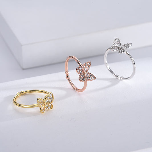 Zola new fashion butterfly rings