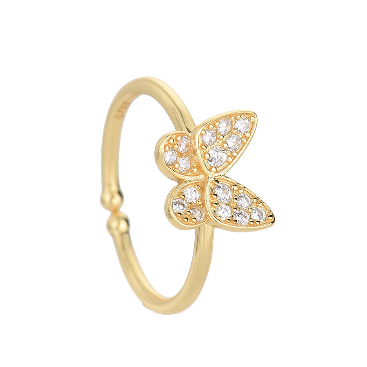 new fashion butterfly ring