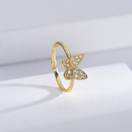 new fashion butterfly ring